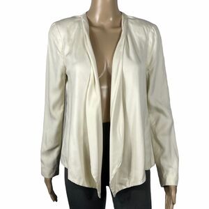 H&M Cream Ruffled Cardigan